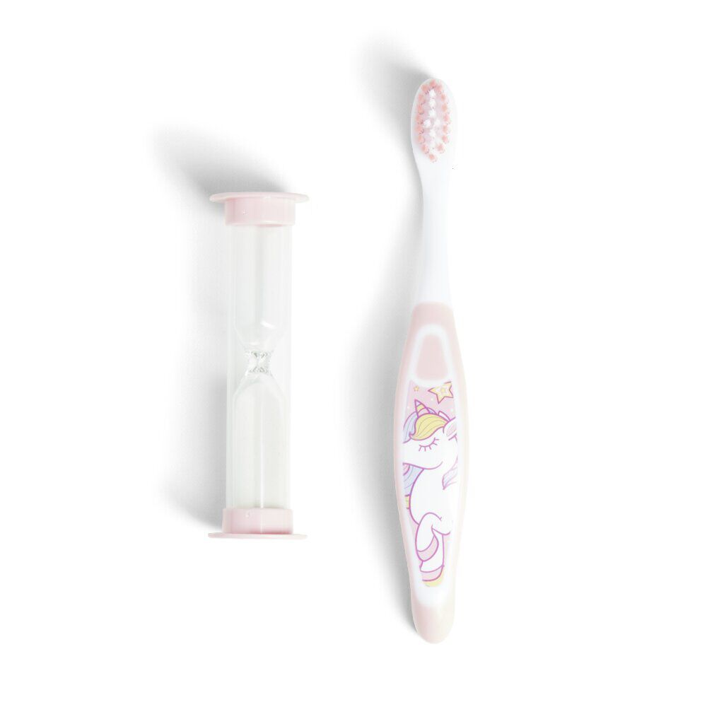 Brosse à dents enfant avec sablier 2min (2 modèles)