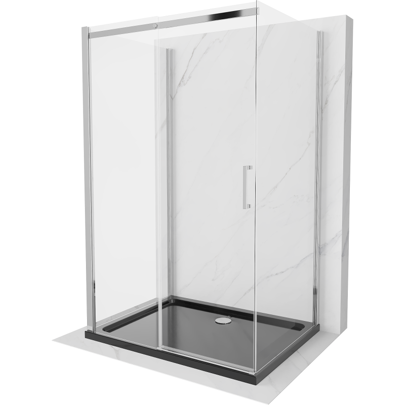 Kabina prysznicowa z brodzikiem Mexen Omega 100x80 transparent