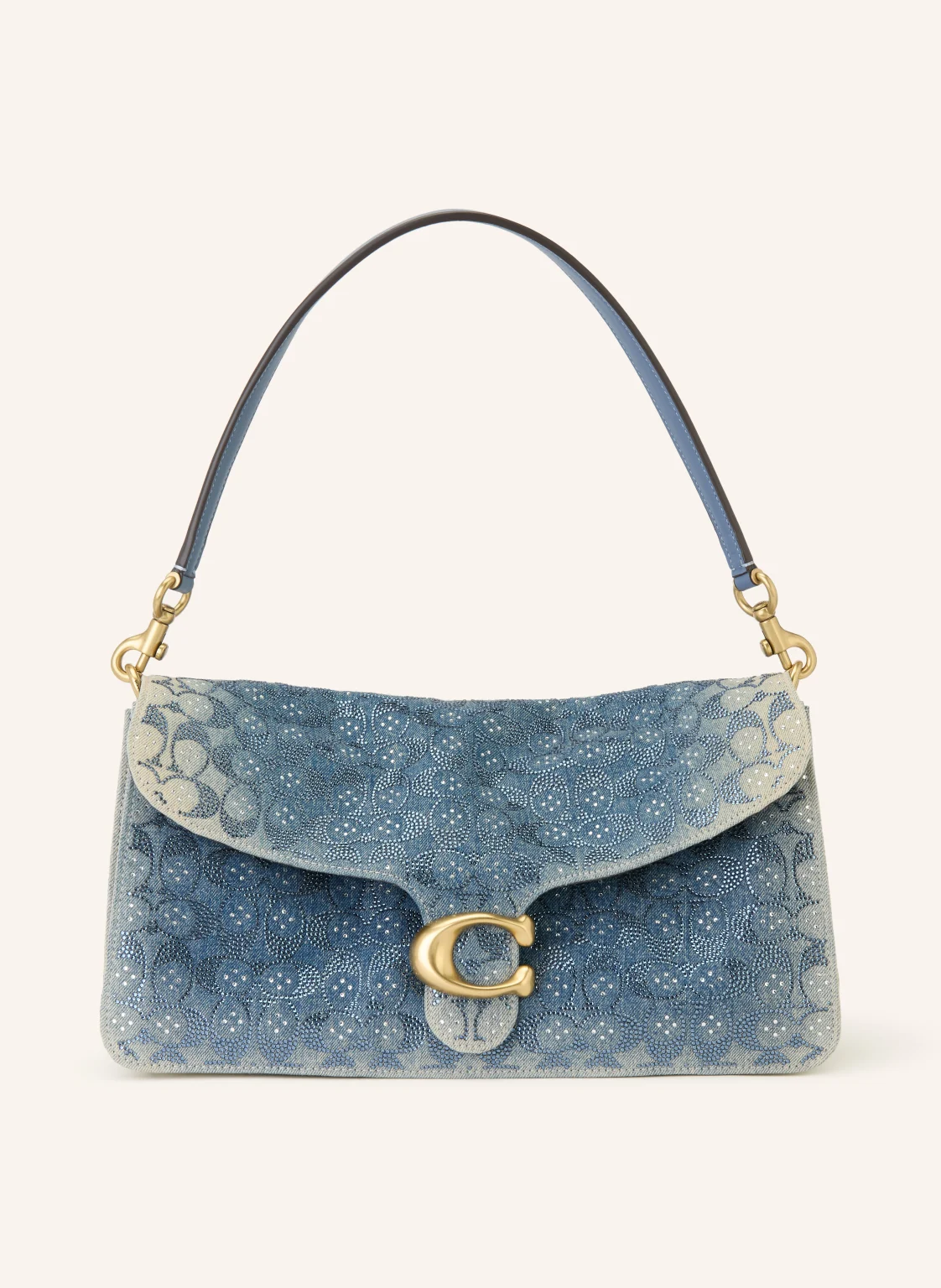 COACH Schultertasche TABBY 36 mit Schmucksteinen
