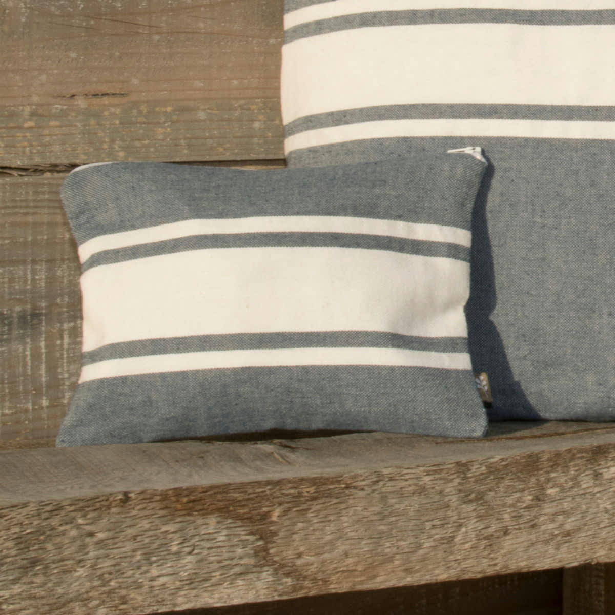 ST TROPEZ - Pochette de plage coton  18x24 denim