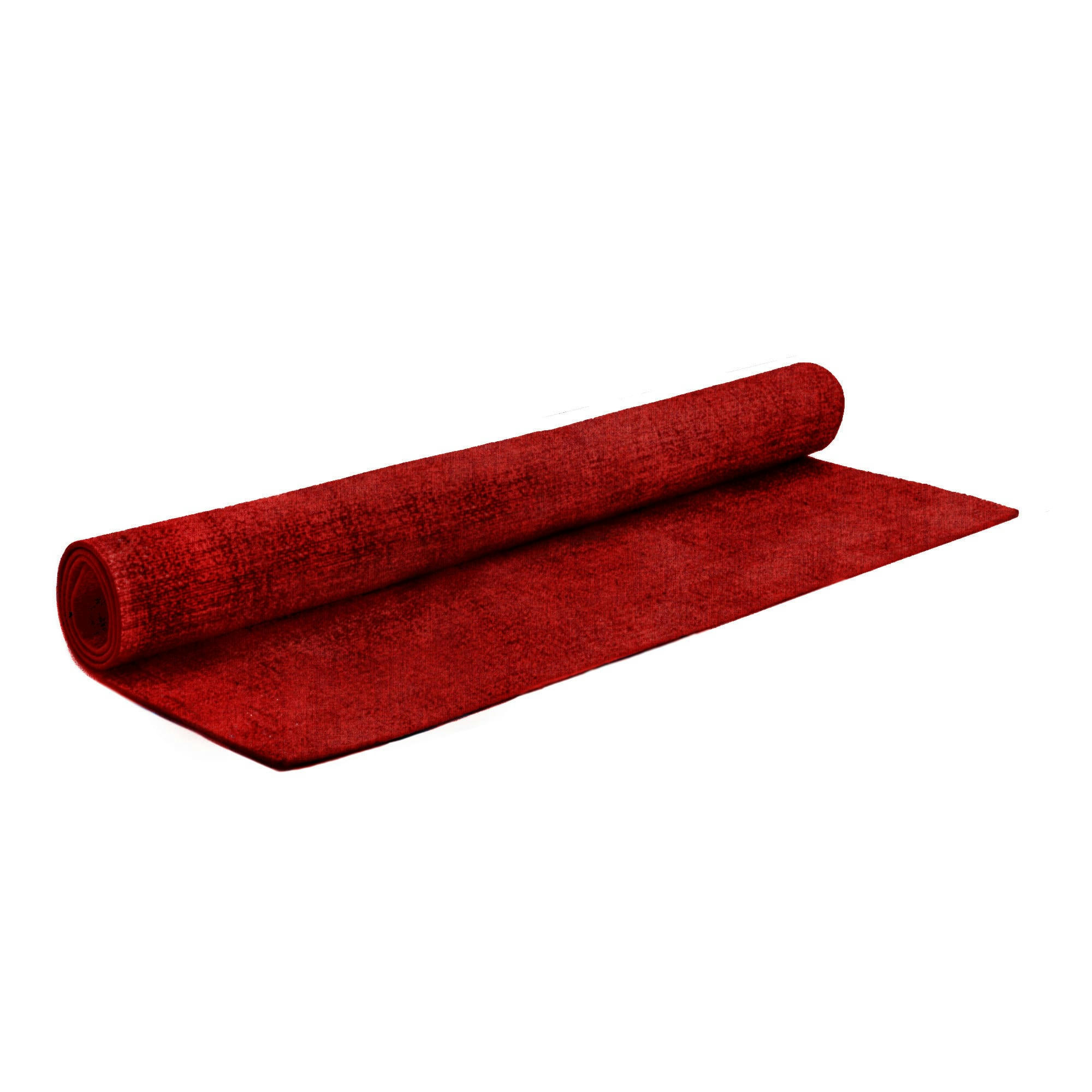 TIFFANY - Lot de 6 sets de table double face en caoutchouc rouge 43 x 30 cm