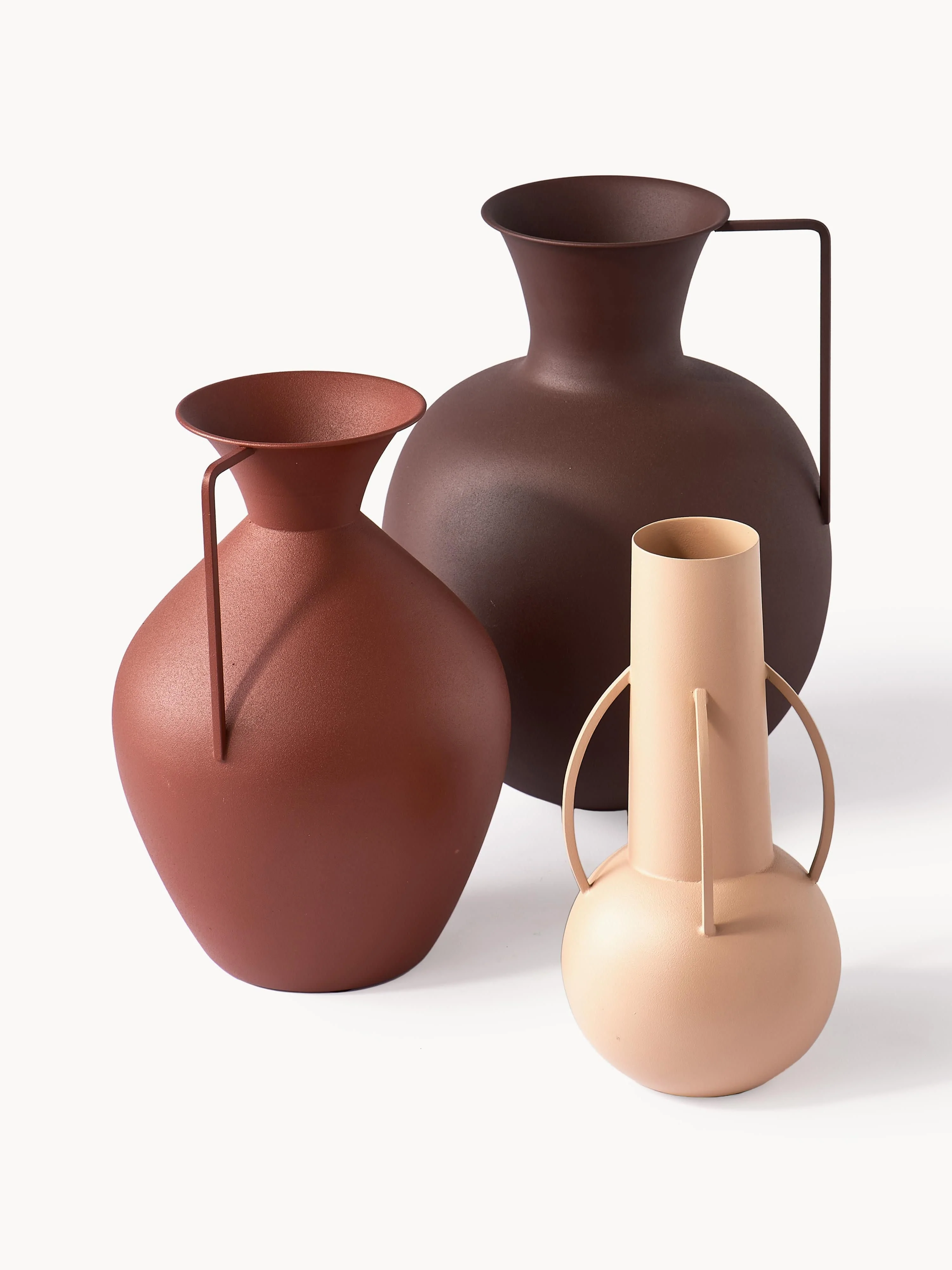 Handgefertigte Design-Vasen Roman, 3er-Set