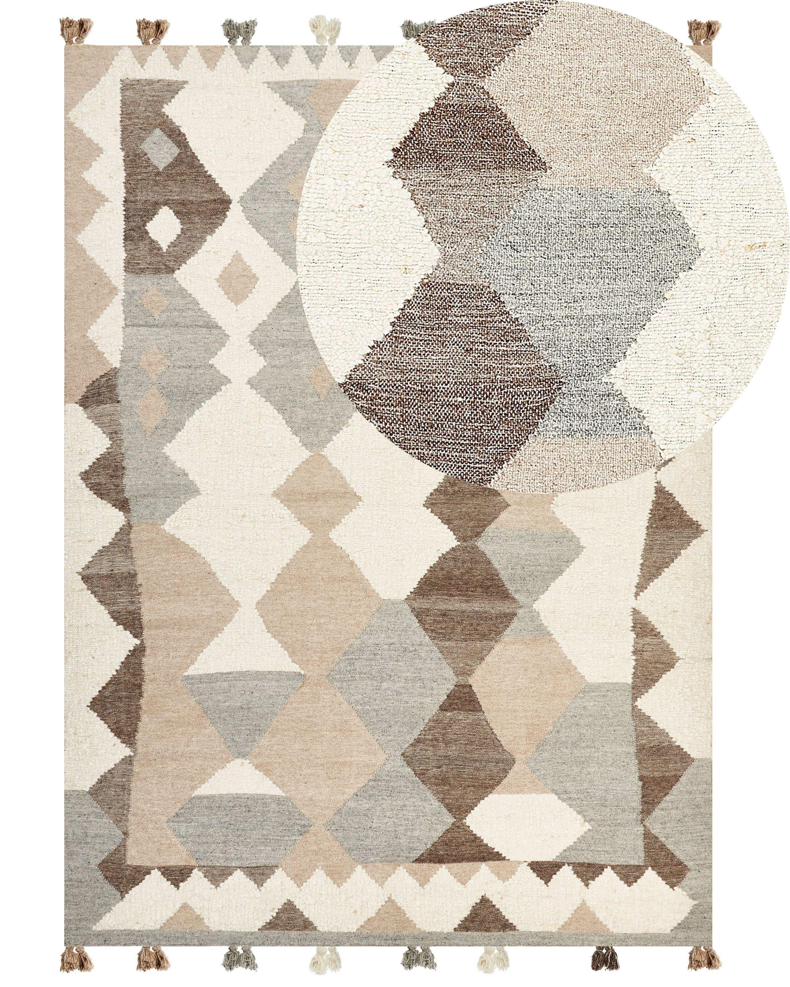 Dywan kilim ręcznie robiony 200 x 300 cm wielokolorowy