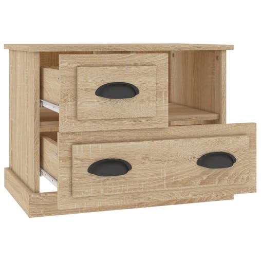 NNEVL Bedside Cabinet Sonoma Oak 60x39x45 cm
