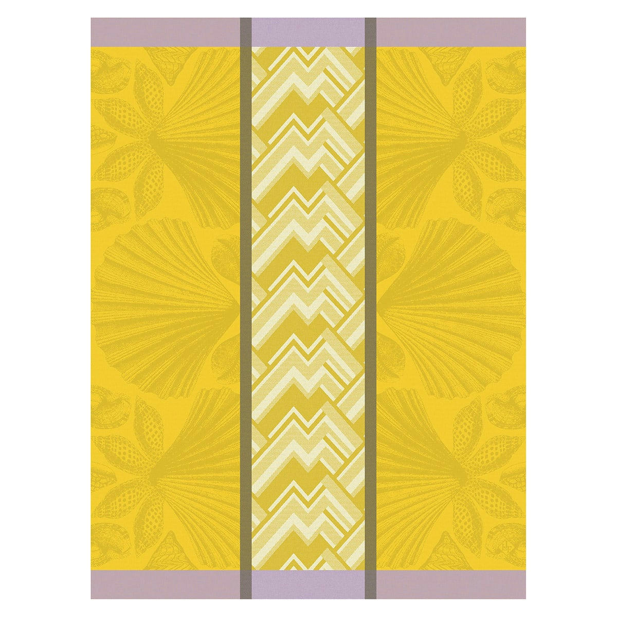 COQUILLE - Torchon en coton soleil 60 x 80