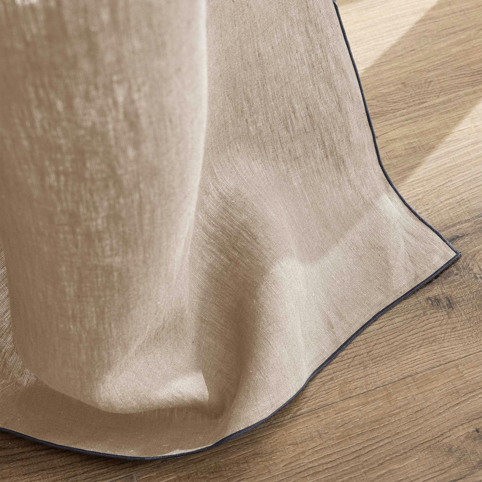 AUTOUR DU LIN - Rideau à œillets en pur lin lavé  200x260cm Lin