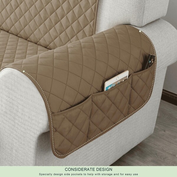 CHUN YI Sofa Slipcover Reversible with Elastic Straps