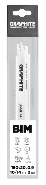 Brzeszczoty bagnetowe 2 szt. GRAPHITE 57H950