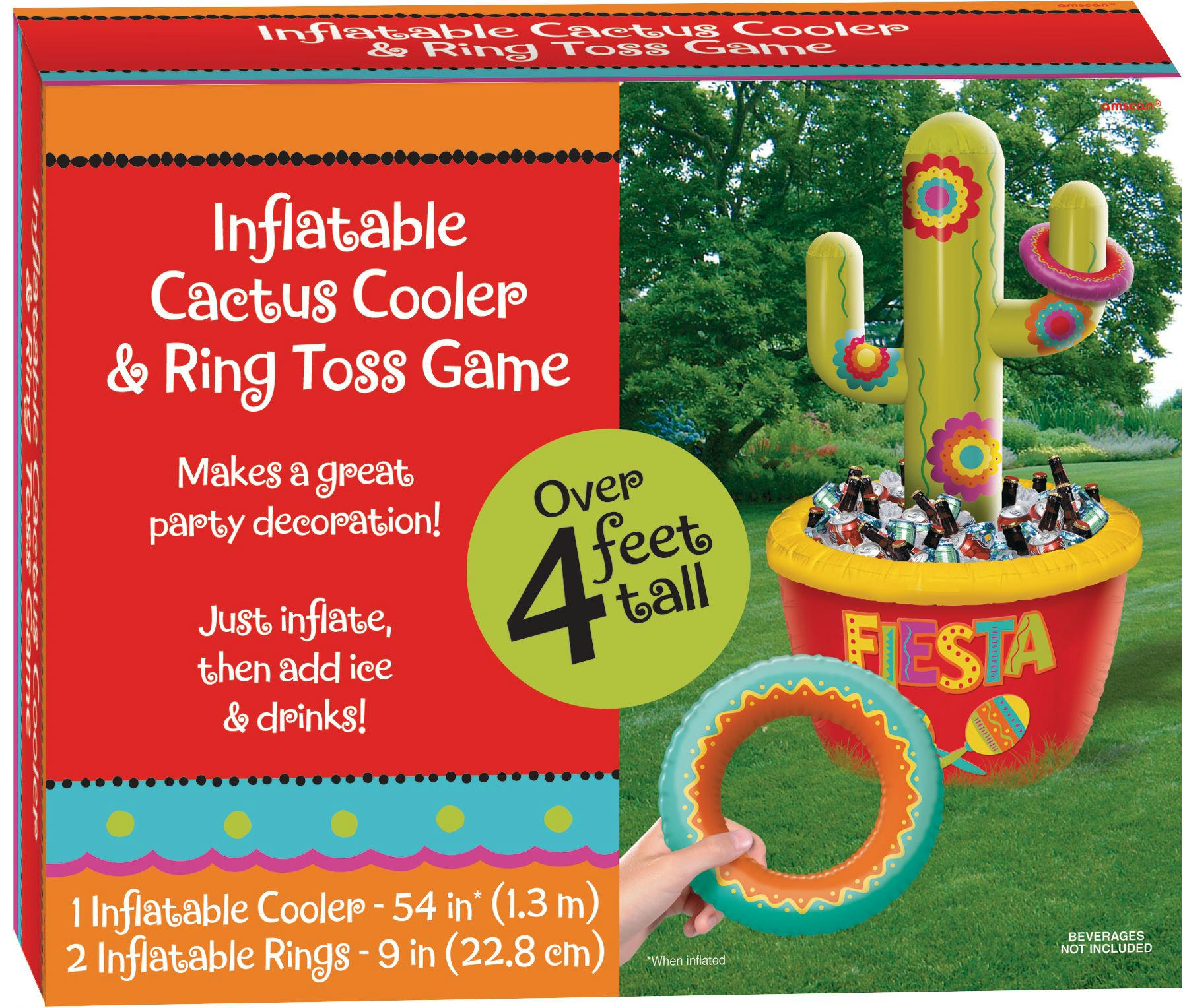 Inflatable Cactus Ring Toss Cooler