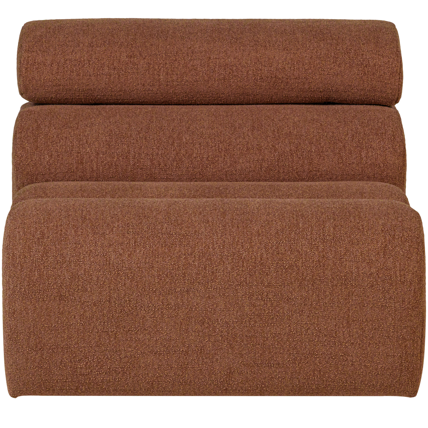 WOOOD 1-zits element bank Novi - Polyester - Terra - 86x82x113