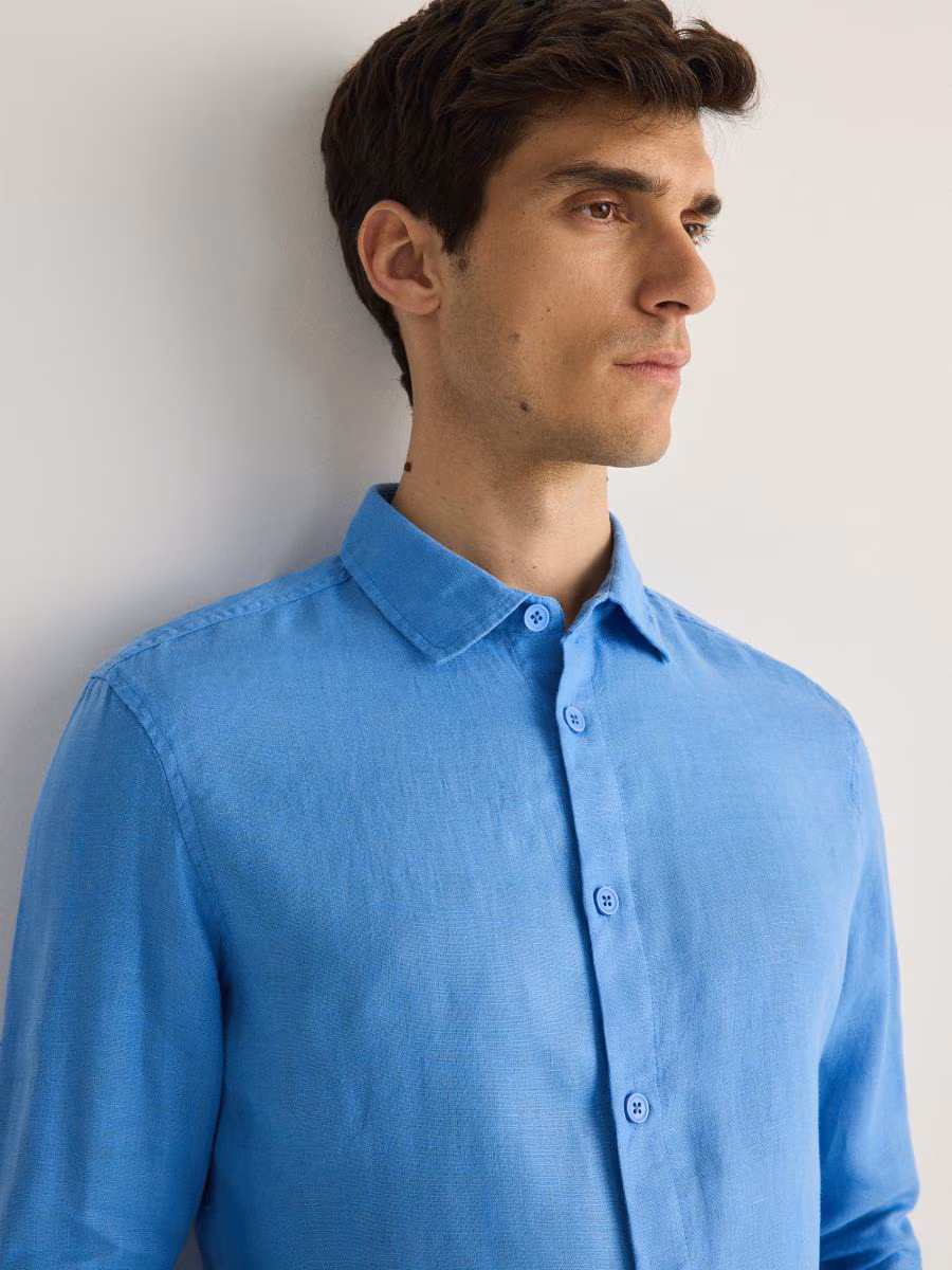 Regular Fit Linen Shirt