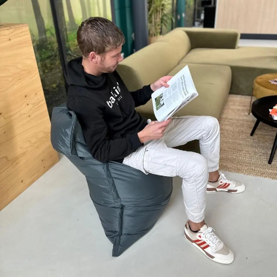 Parya Zitzak Nylon - Zitzakfauteuil - Woonkamerzitzak - Paars - 100 x 150