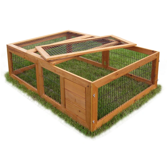 Freilaufgehege »Maxi«, BxHxT: 98 x 40 x 147 cm, braun
