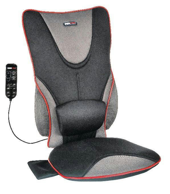 ObusForme© Back Support Massage Full Back & Seat Heated Cushion with Lumbar Support