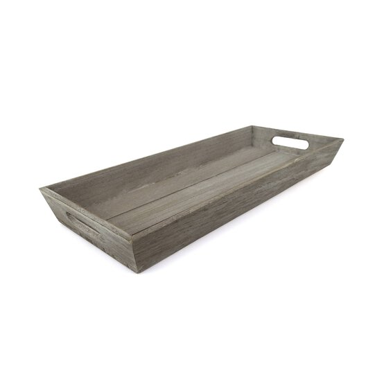 Brown Wooden Tray 48cm x 20cm x 5cm