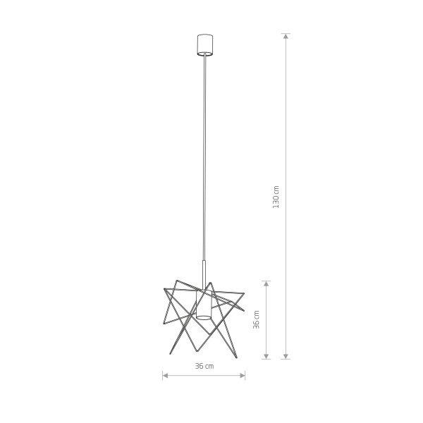 Lampa wisząca czarna GSTAR 1xGU10x10W Nowodvorski