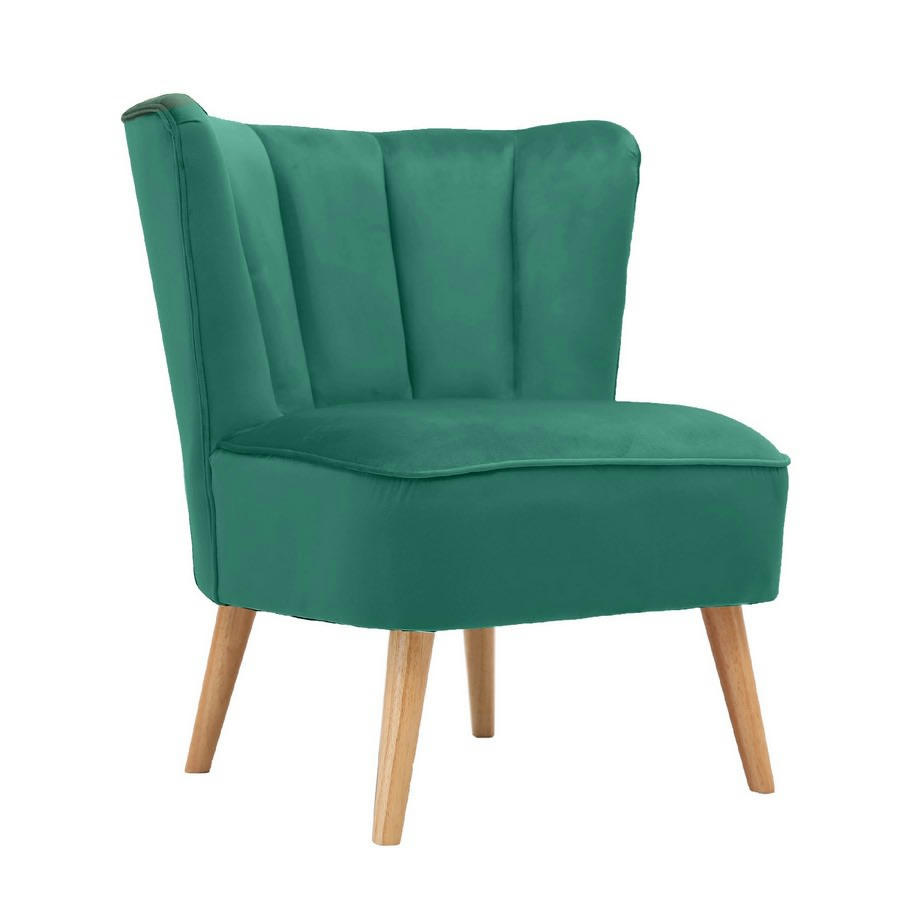 VELVET - Fauteuil de salon en tissu design vintage