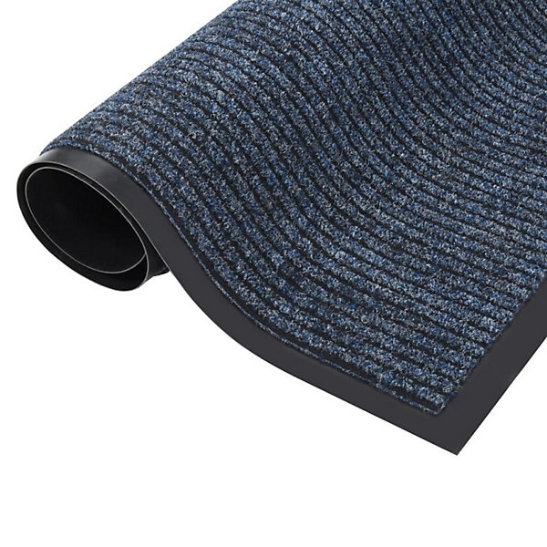 Paillasson rayé Bleu 60x80 cm vidaXL