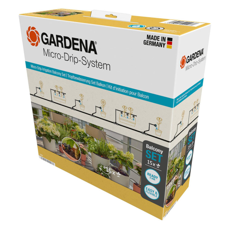 Kit d'arrosage pour balcon goutte à goutte GARDENA
