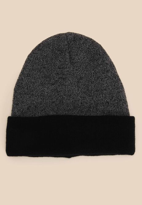 Older Boys Grey & Black Thinsulate Beanie Hat