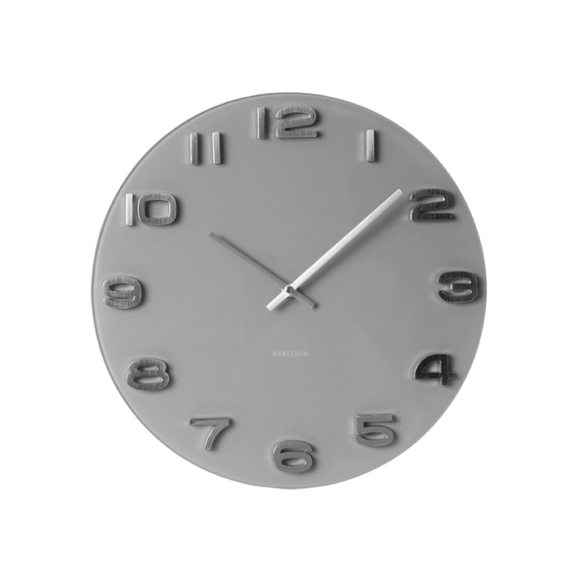 Karlsson wandklok Vintage - grijs - 4.2x35x35cm