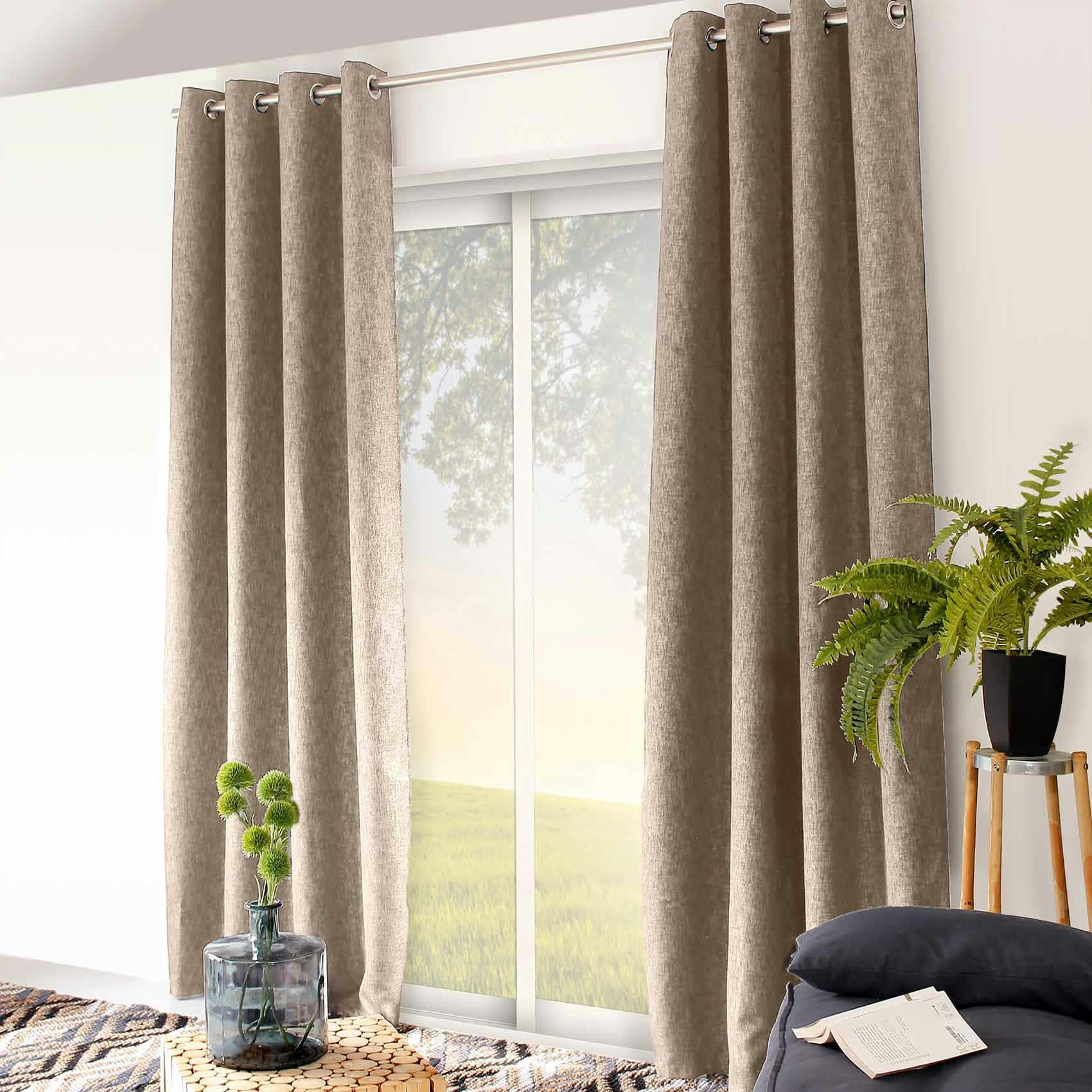 - Rideau uni occultant 