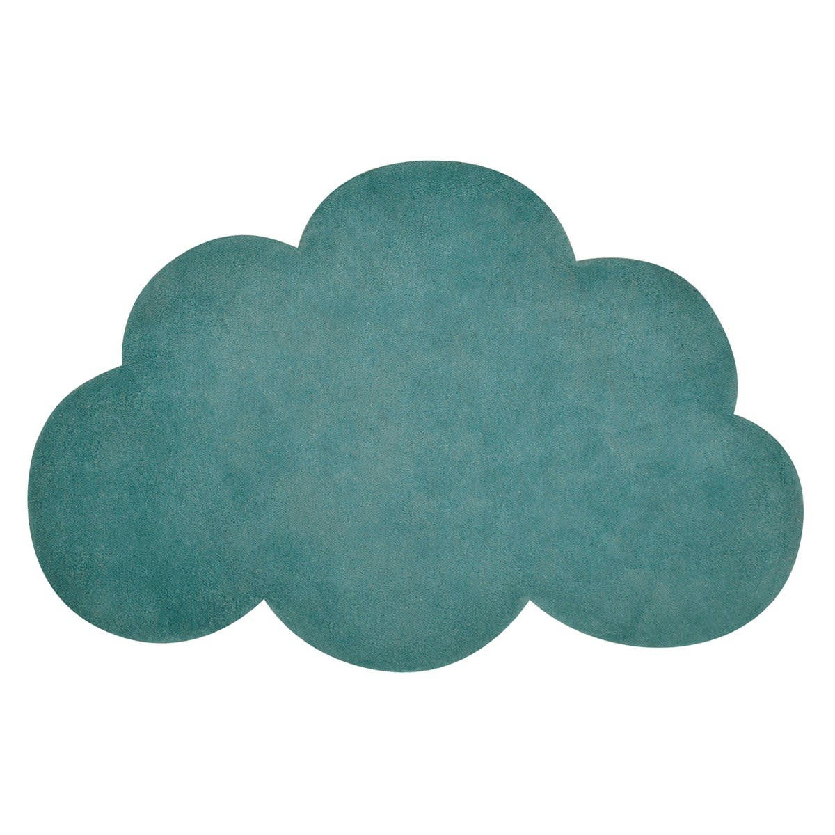 NUAGES - Tapis nuage en Coton Vert émeraude