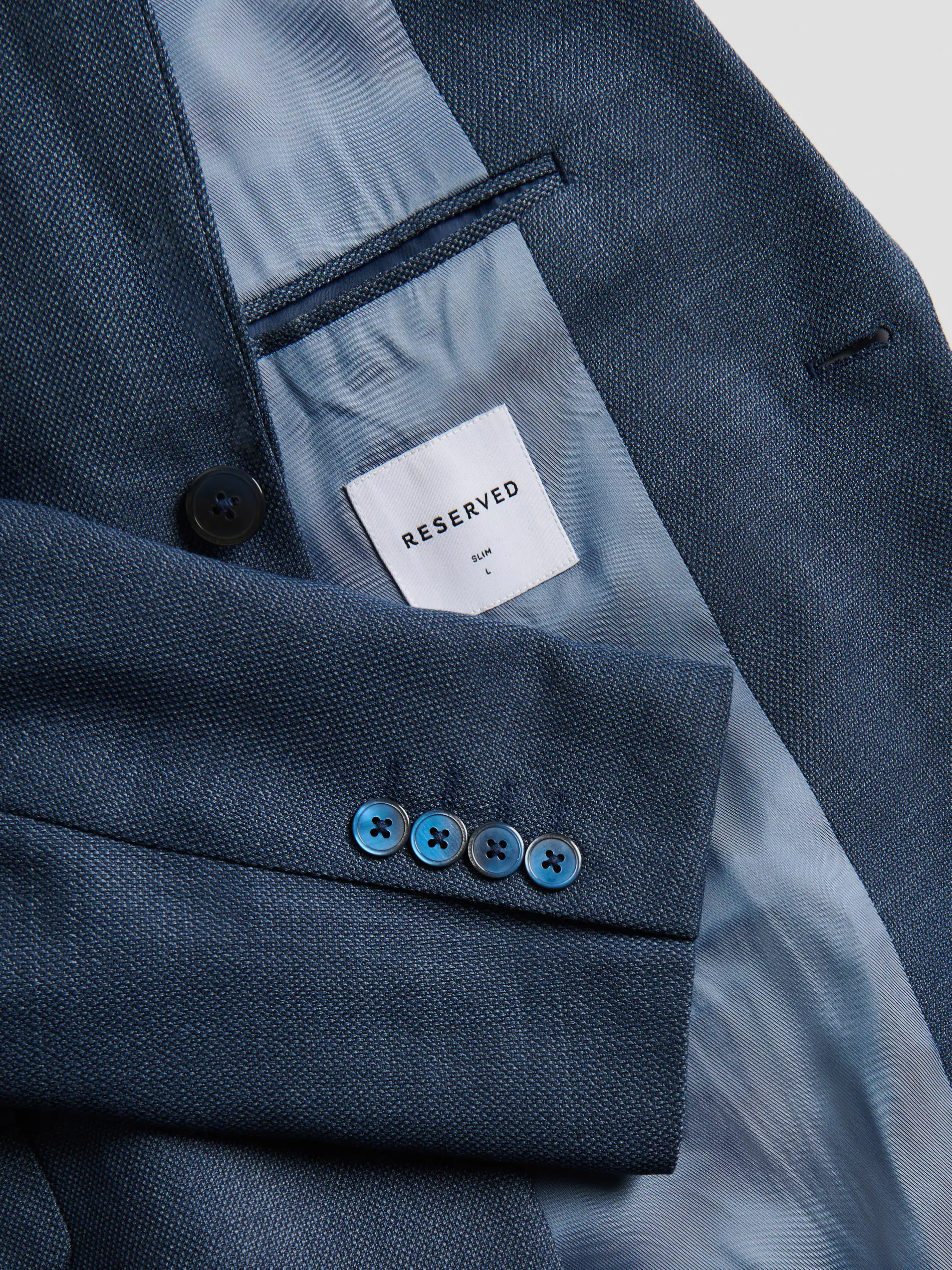 Marynarka slim fit z wiskozą