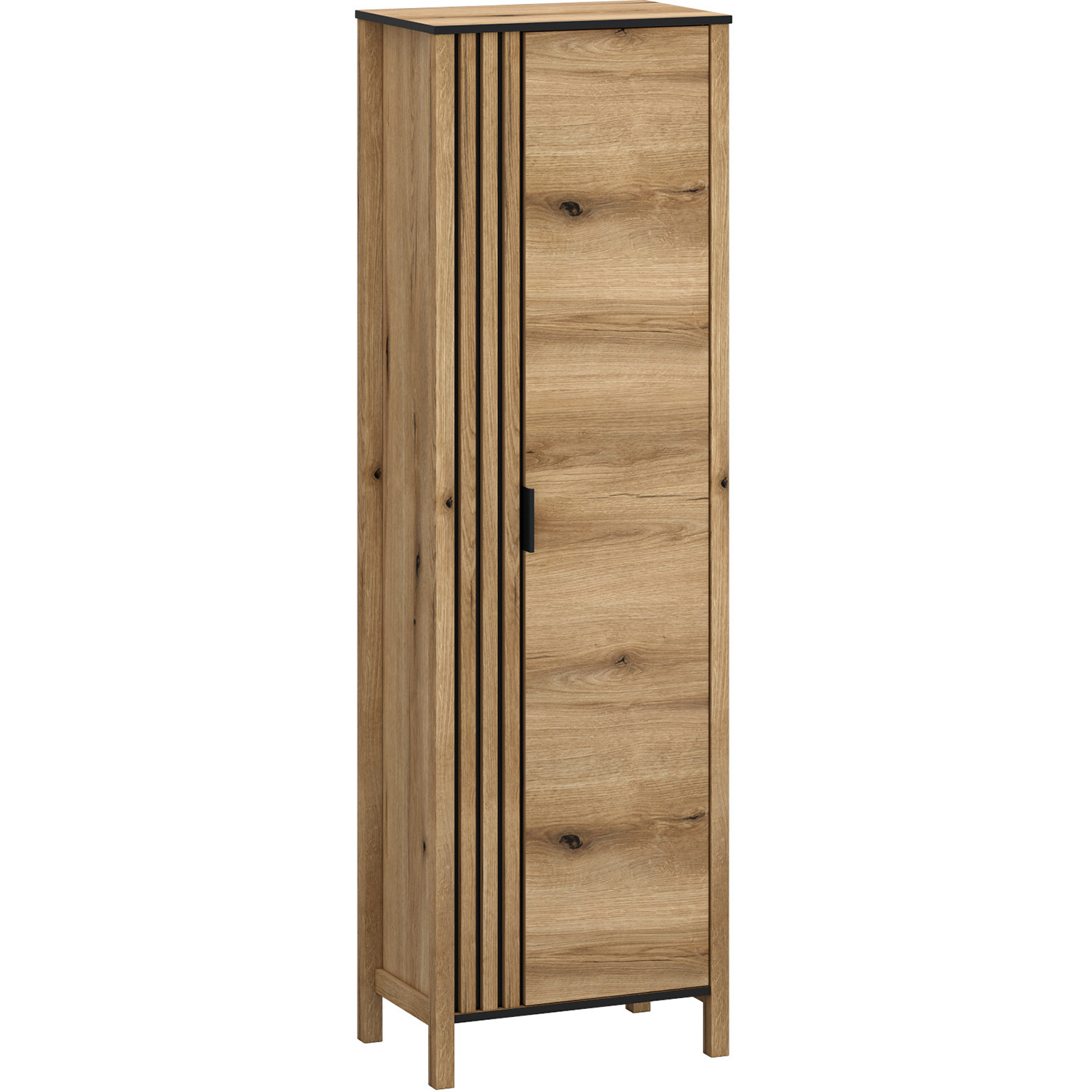Regał Zamknięty do Salonu VERVE 62 cm Dąb Evok Loftowy