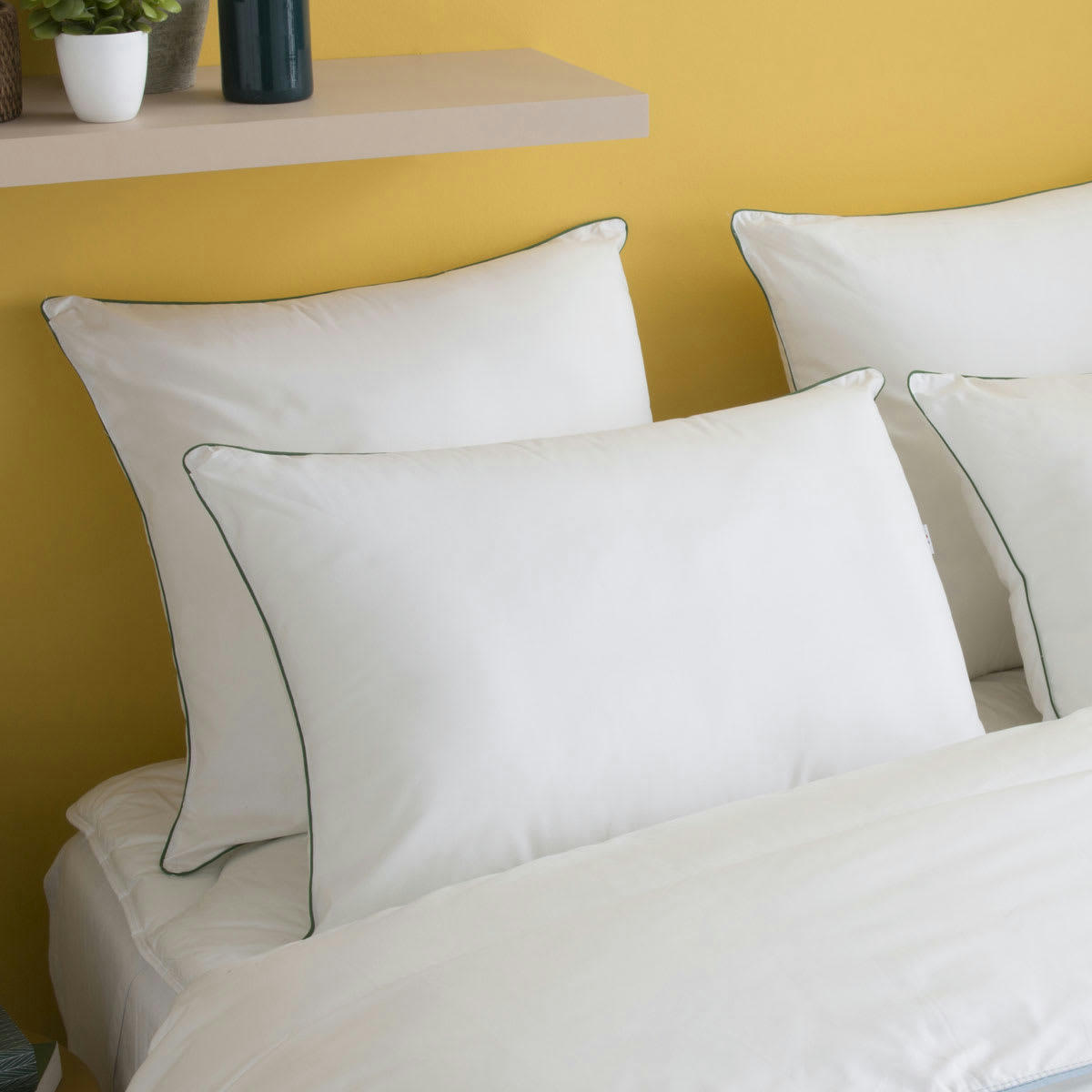 ANDRÉ - Oreiller MOELLEUX Respirant - Coton Tencel  60x60 cm - Wake Me Green