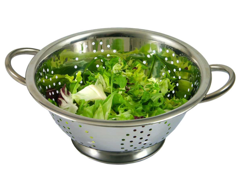 Stalowy durszlak 24cm z uchwytami KINGHOFF