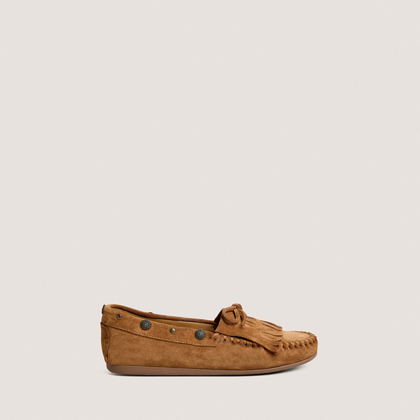Mocassins souples à lacetsen cro?te cognac | LOUISON