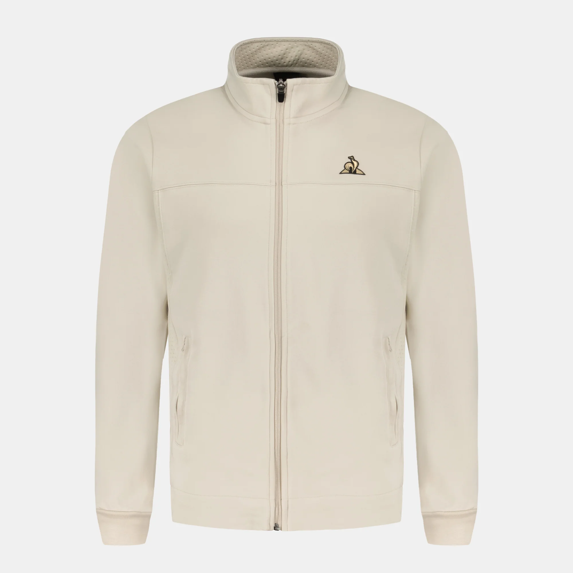 Veste zippée Coq d'or double face avec empiècements texturés