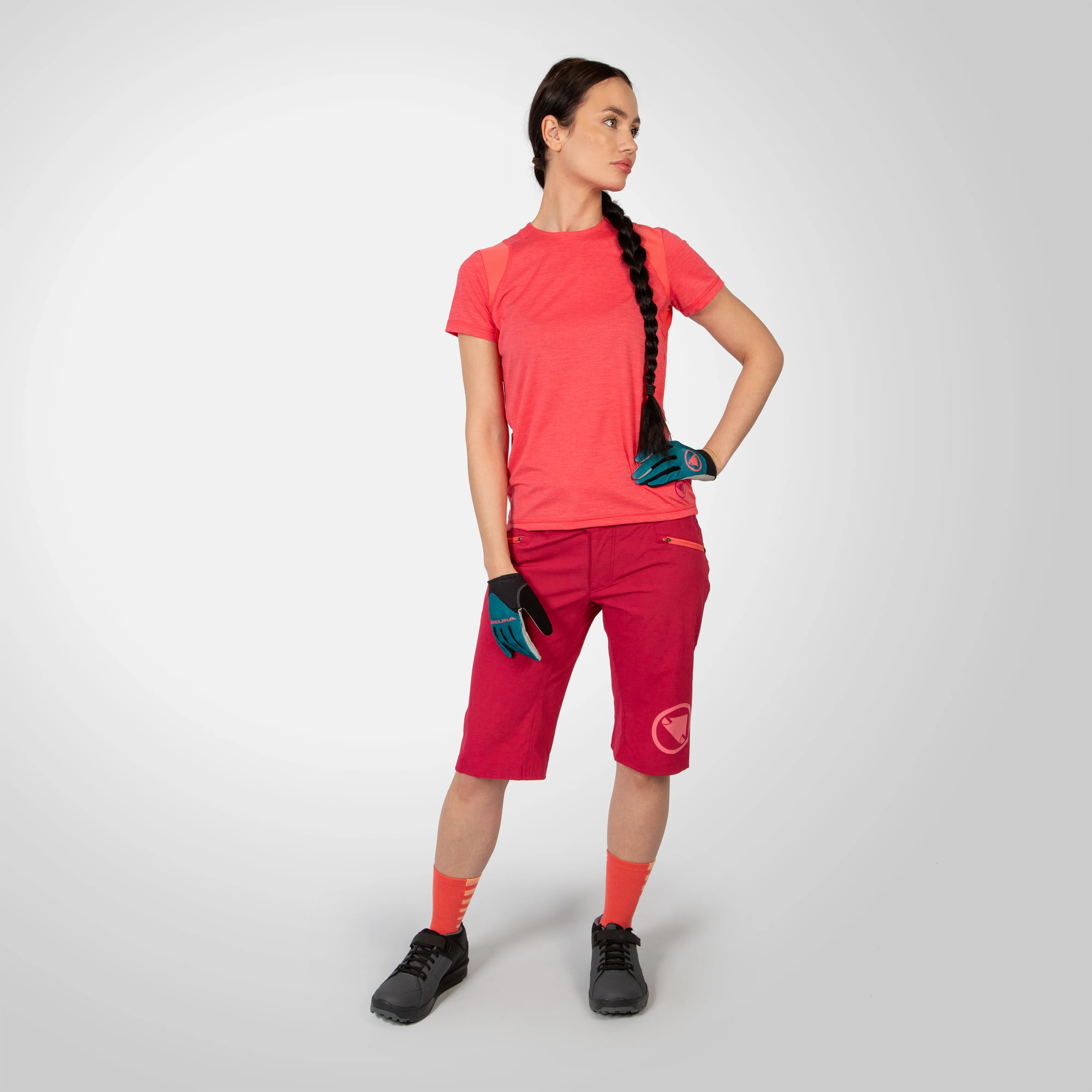 Women's SingleTrack S/S Jersey - Punch Pink