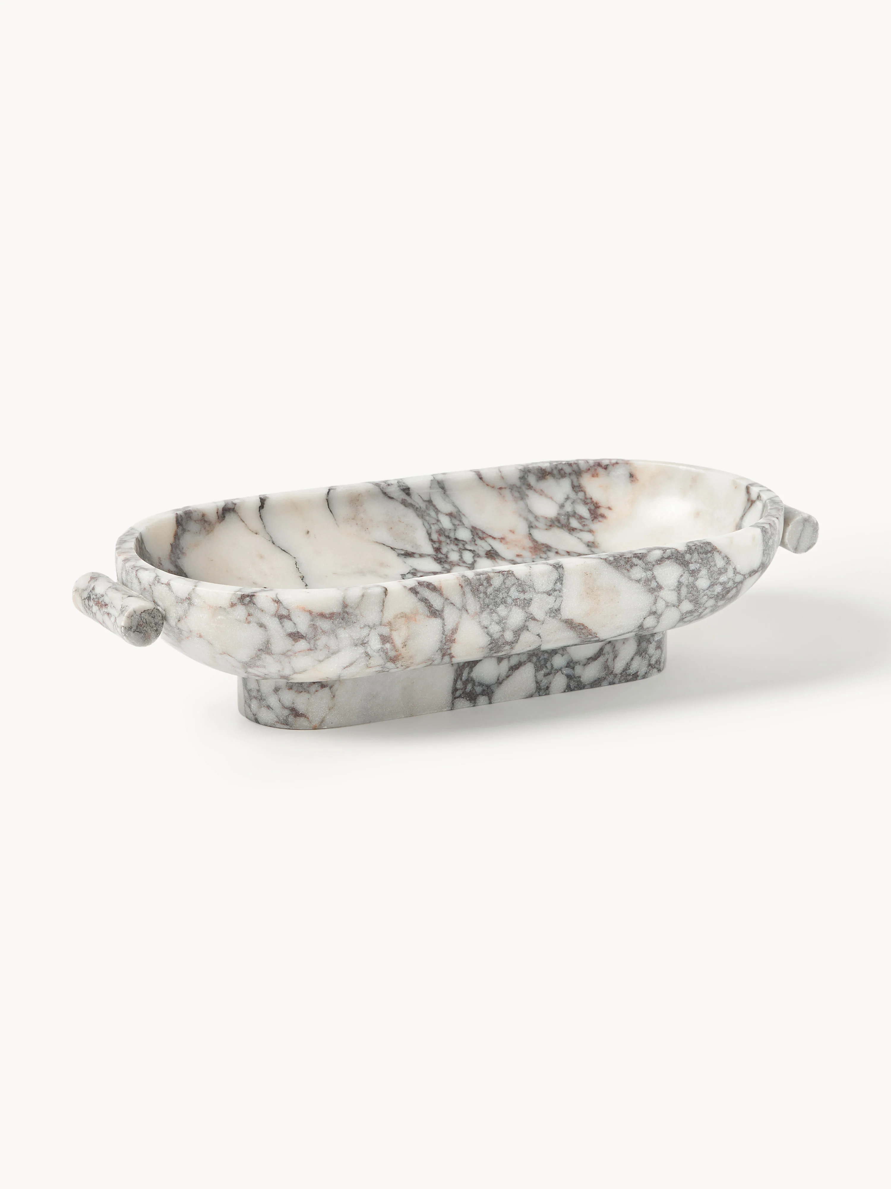 Deko-Schale Fossil aus Marmor, B 46 cm