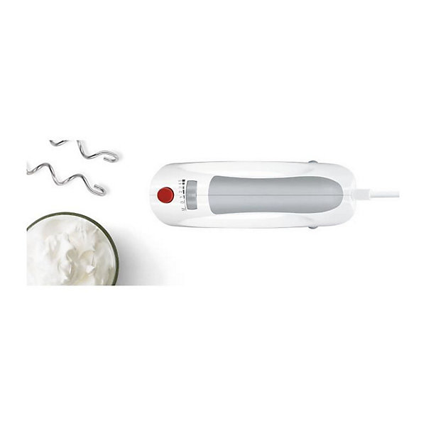 Batteur - BOSCH - MFQ3530 - 450 W - 5 vitesses - 2 fouets / 2 crochets pétrisseurs inox - Blanc / Gris