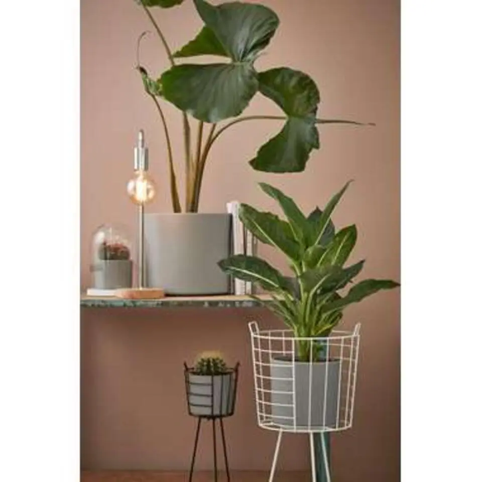 Mica Decorations Era Bloempot - H31 x &Oslash;32,5 cm - Lichtgrijs