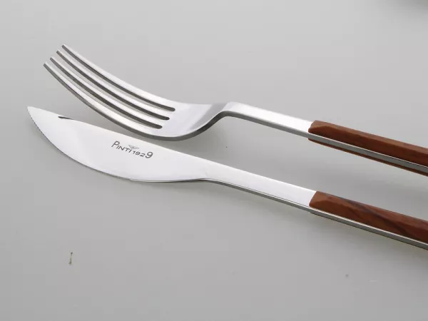 Komplet sztućców 24 cz. na 6 osób PINTI1929 - Sushi Queen Mahoń (2.5 mm) - pudełko 23.17B0.7091.K24