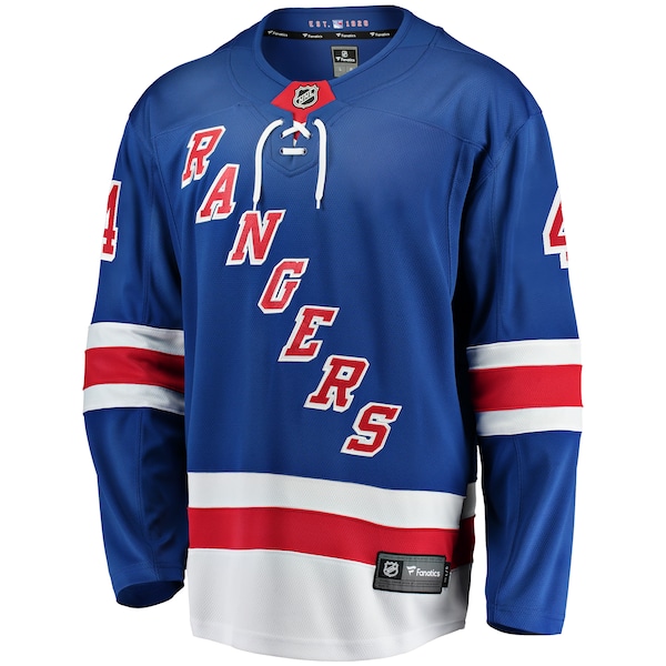 Braden Schneider New York Rangers  Home Premier Breakaway Player Jersey - Blue