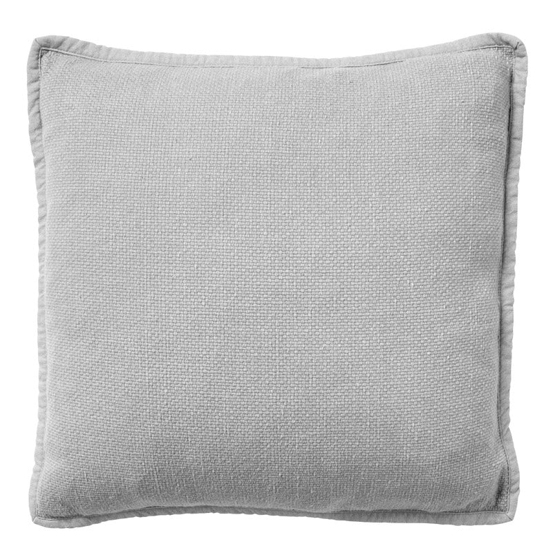 BOWIE - kussenhoes 45x45 cm - gewassen katoen - Micro Chip - grijs