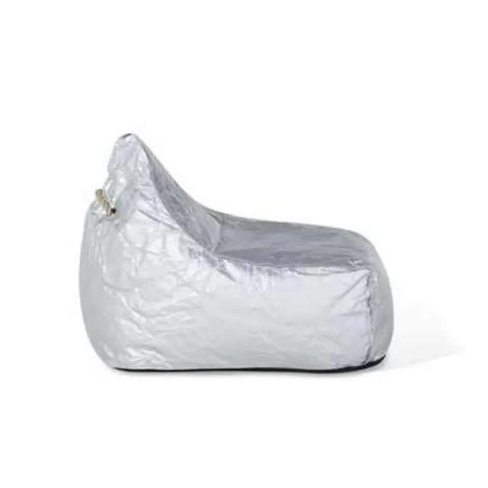 Beliani Zitzak DROP - Zilver synthetisch materiaal