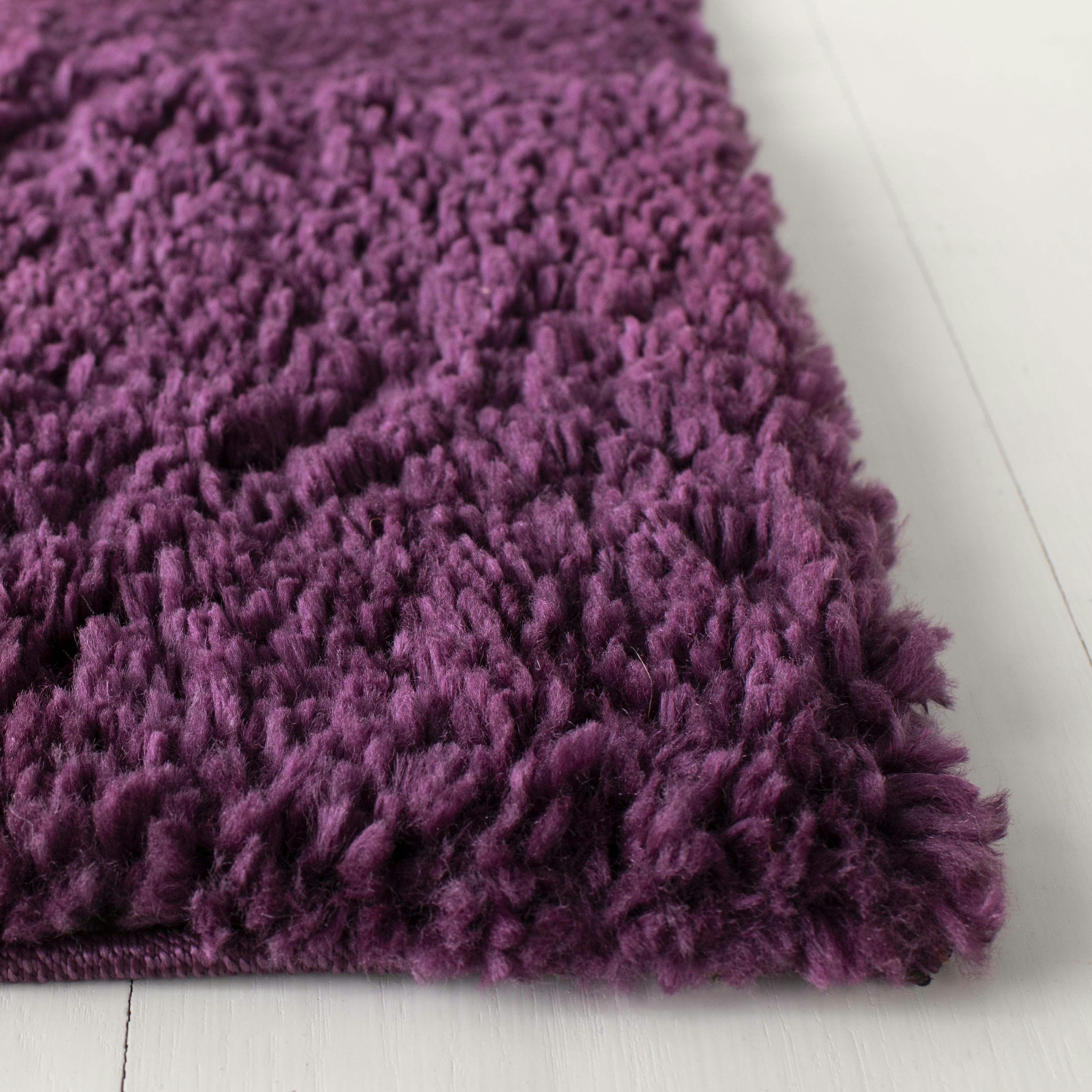 AUGUST SHAG - Tapis de salon interieur en violet, 160 x 229 cm