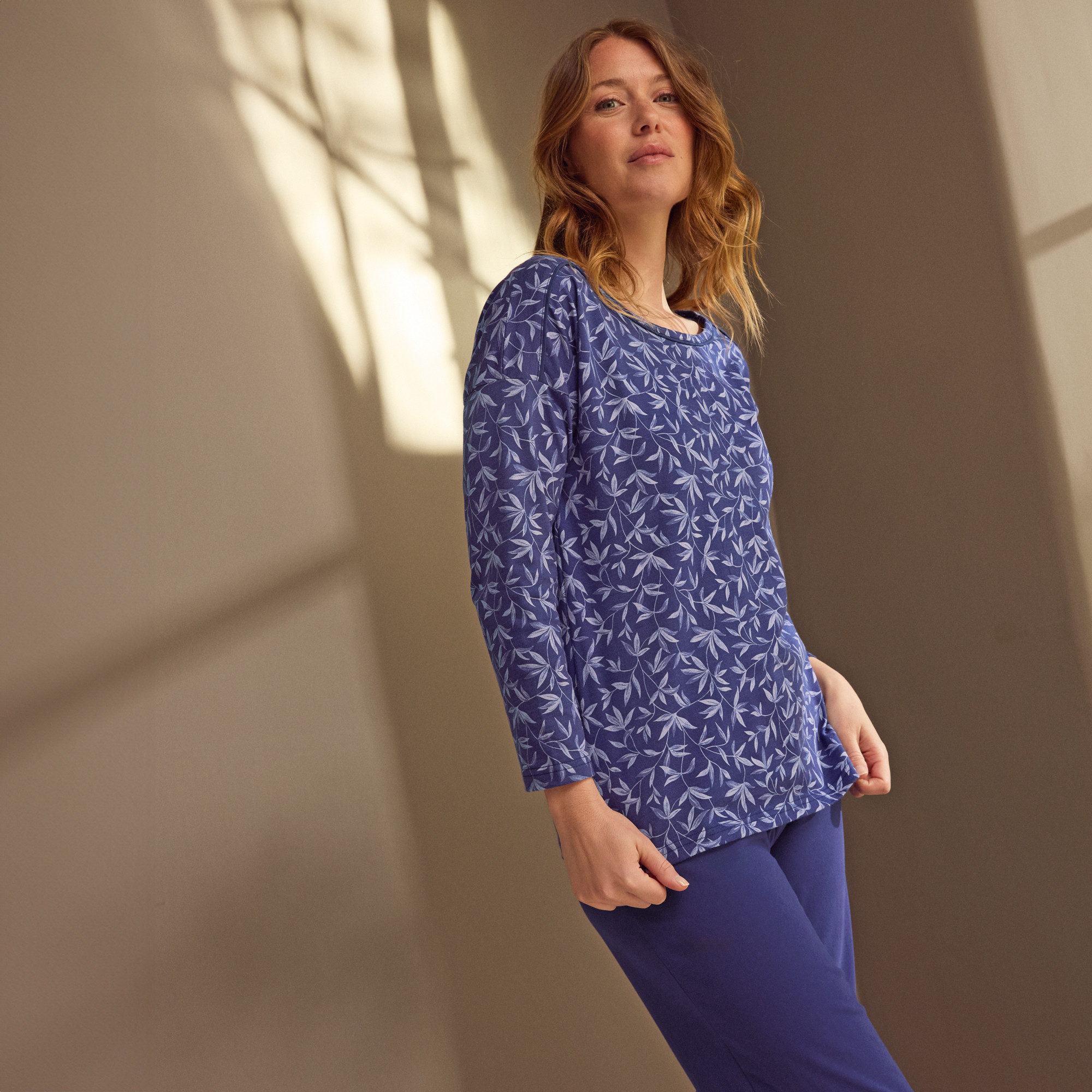 Pyjama impriméNature en bleu