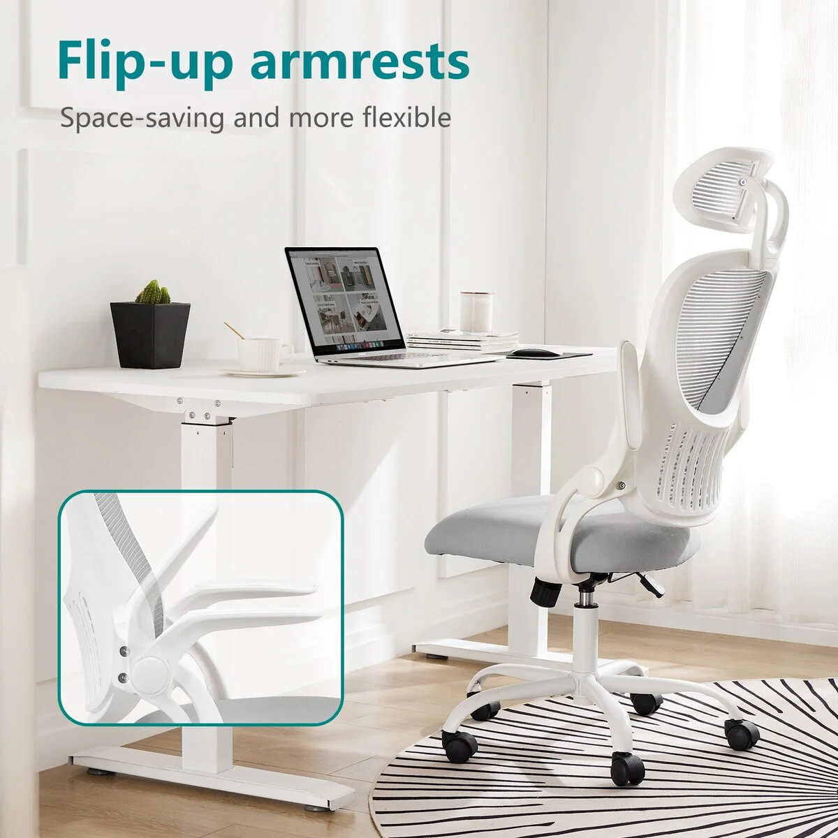 Office Chair High Back Adjustable Headrest Gaming Chair