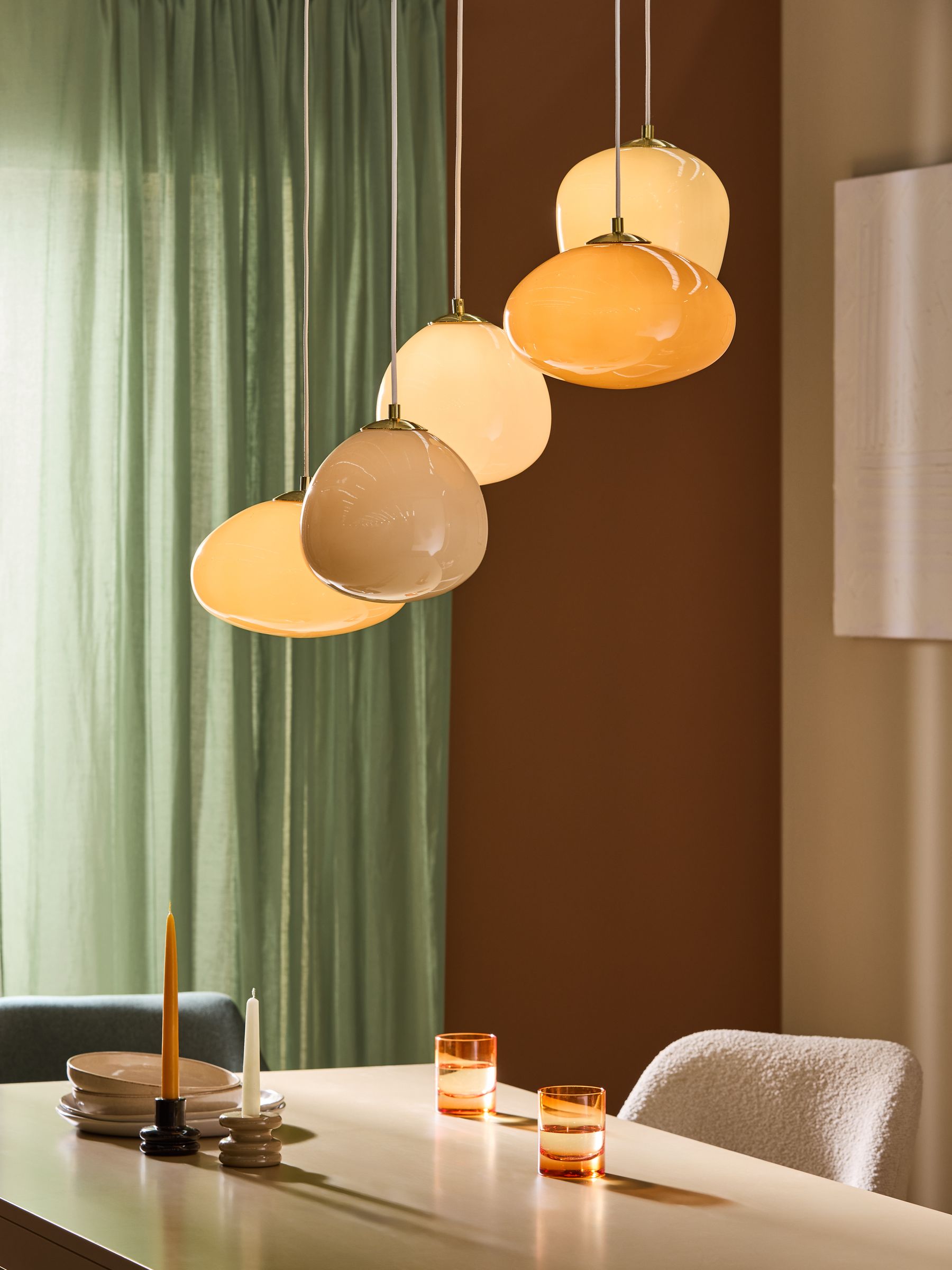 Adrianne 5 Light Cluster Pendant Ceiling Light in Neutral