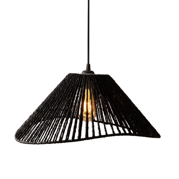 Lampa wisząca czarna AMALFI 1xE27x15W wym: 165x45x45 cm Maxlight