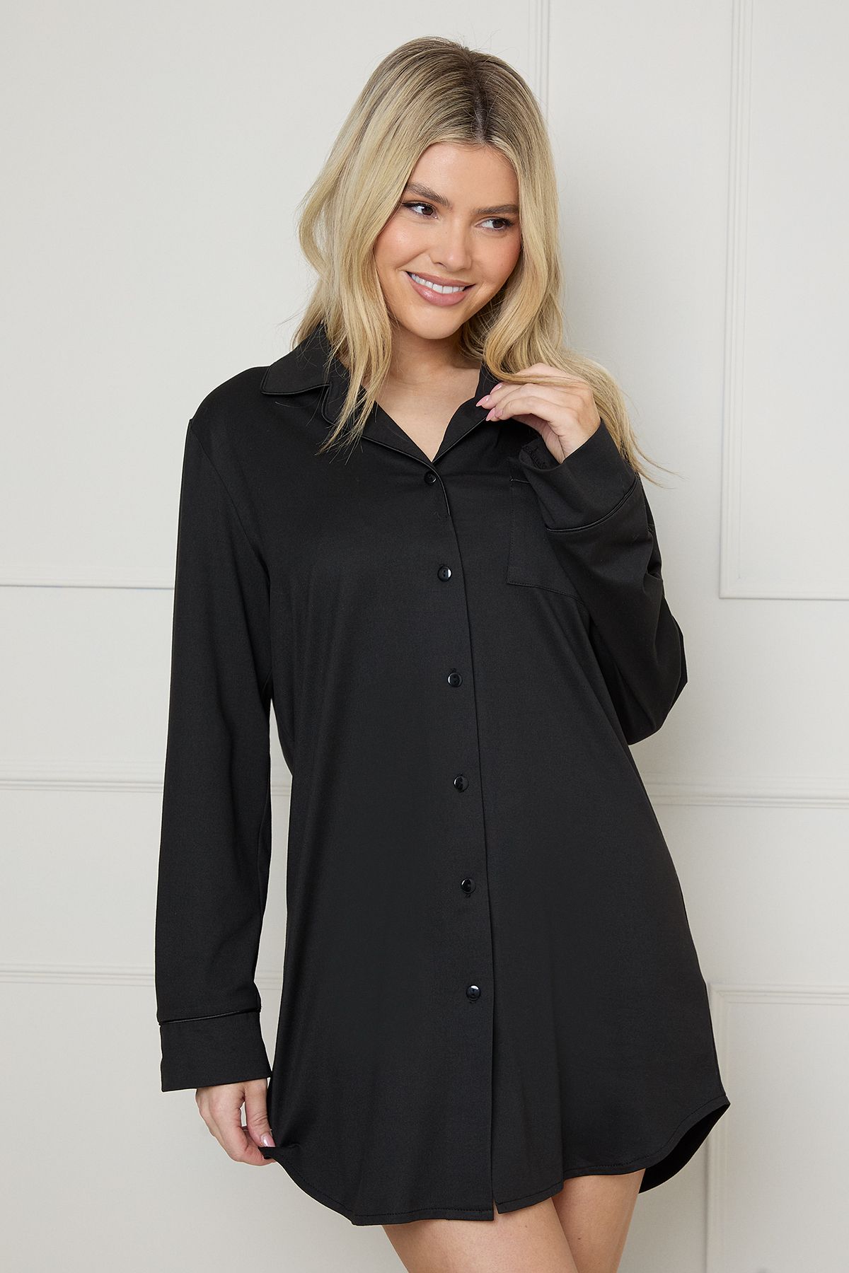 Dorothy Perkins Nightwear Tipped Pyjama Shirt