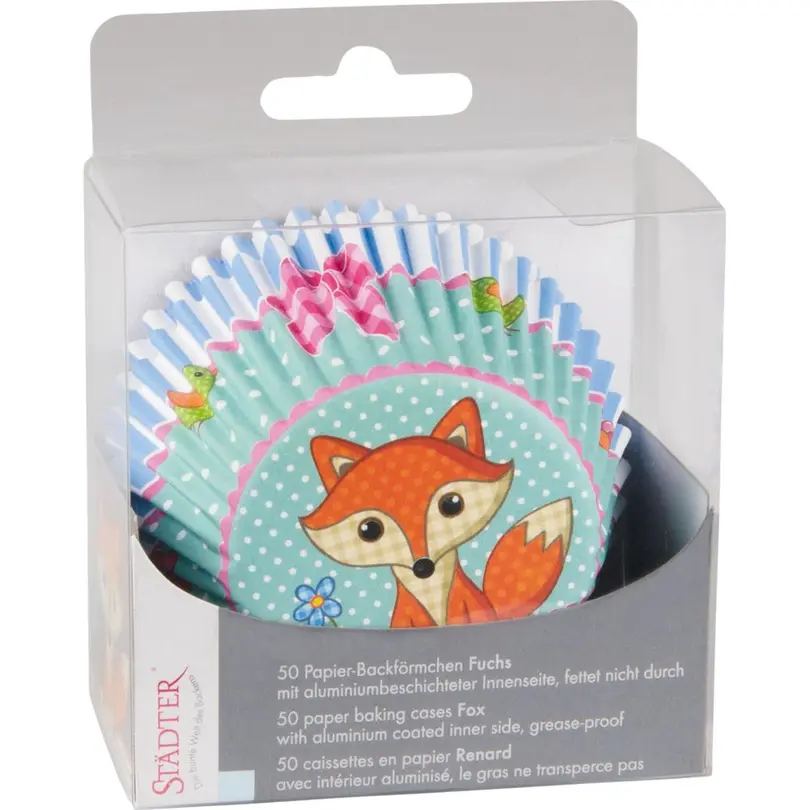 Papierförmchen 50er-Set Maxi Fuchs