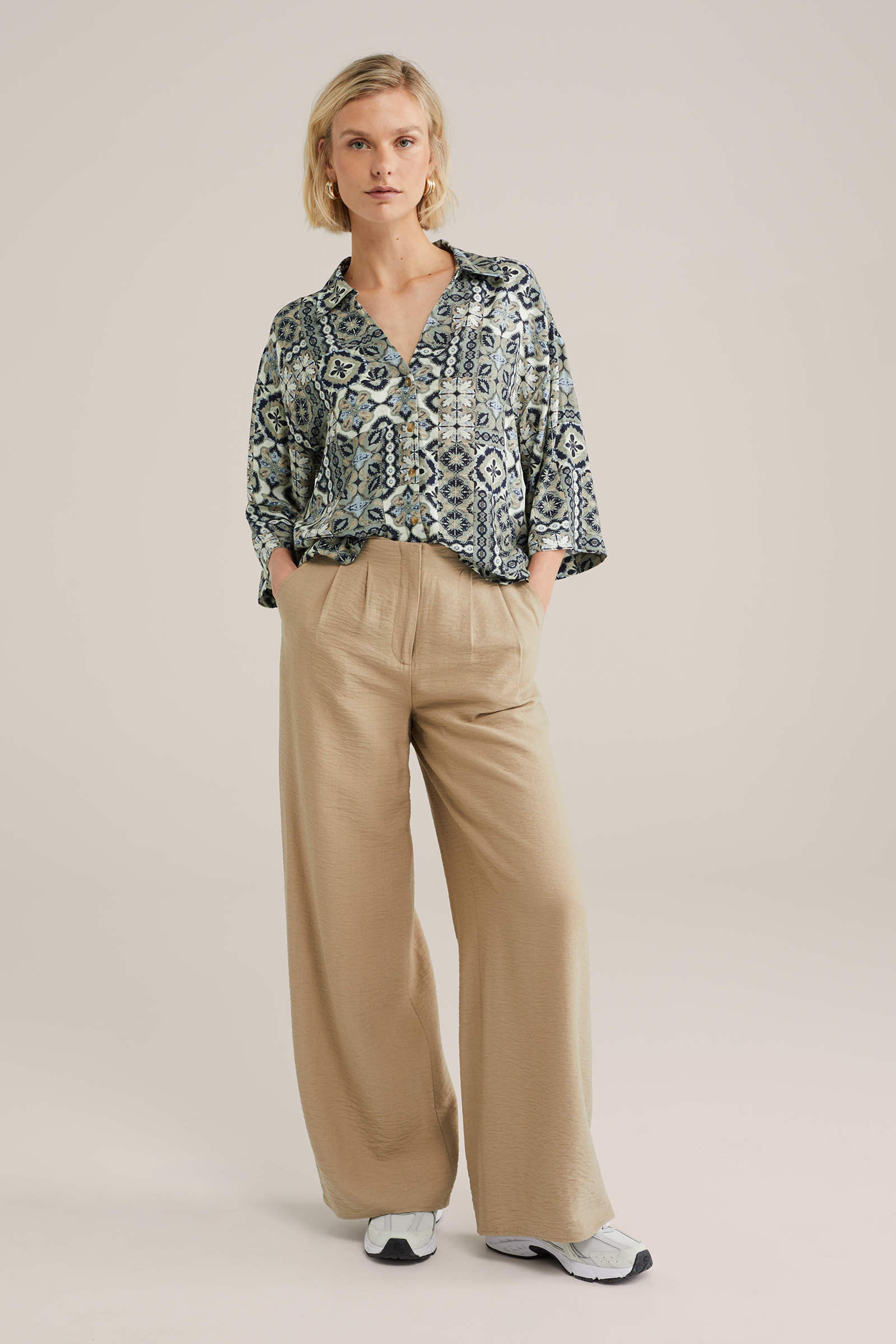 Dames blouse met print