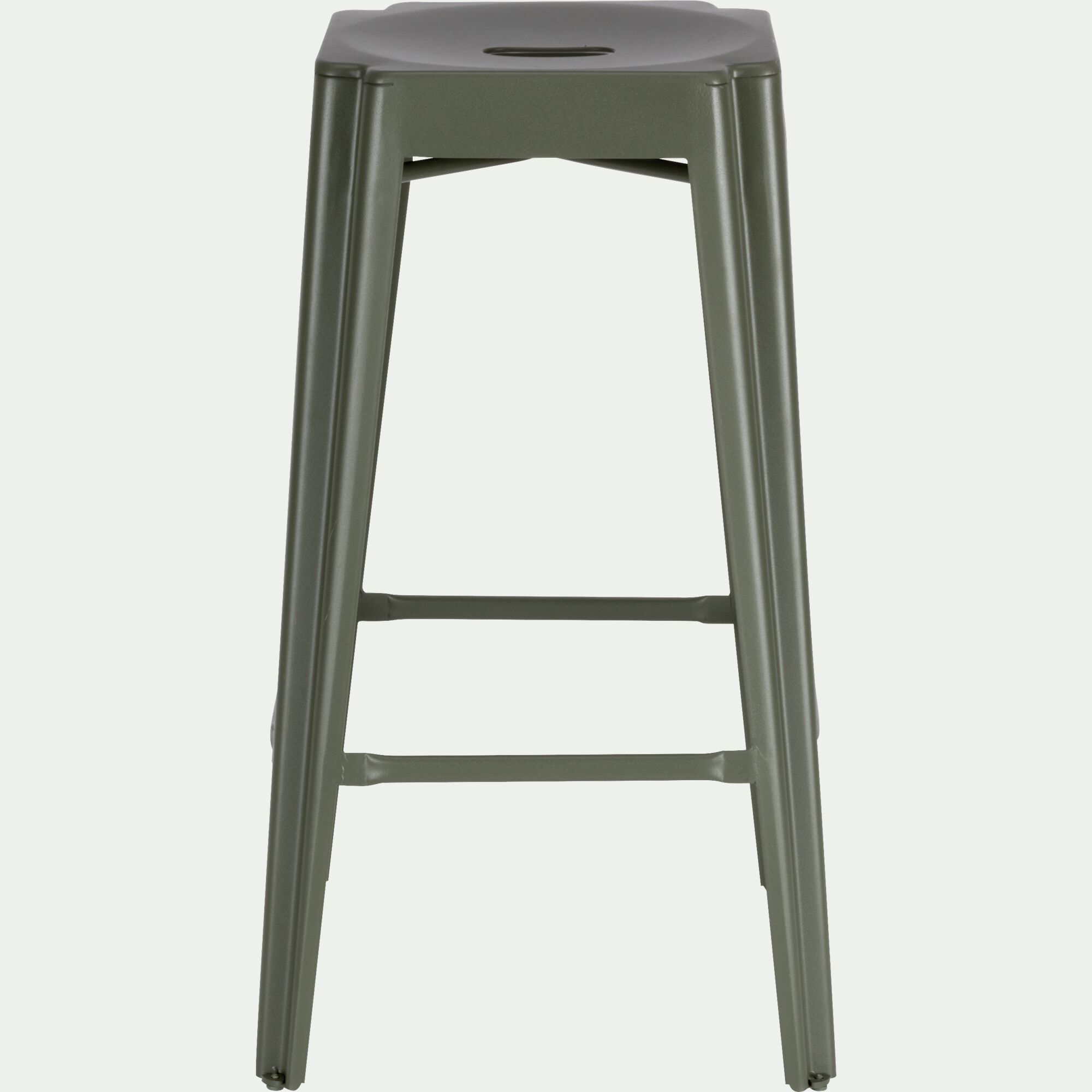 TRIVIA - Tabouret de bar en acier H69cm - vert cèdre